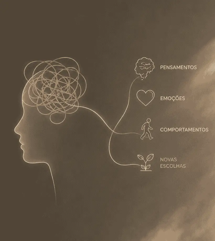 Ambiente acolhedor para terapia cognitivo-comportamental online com brasileiros que vivem fora do Brasil